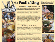 Tablet Screenshot of paellaking.com
